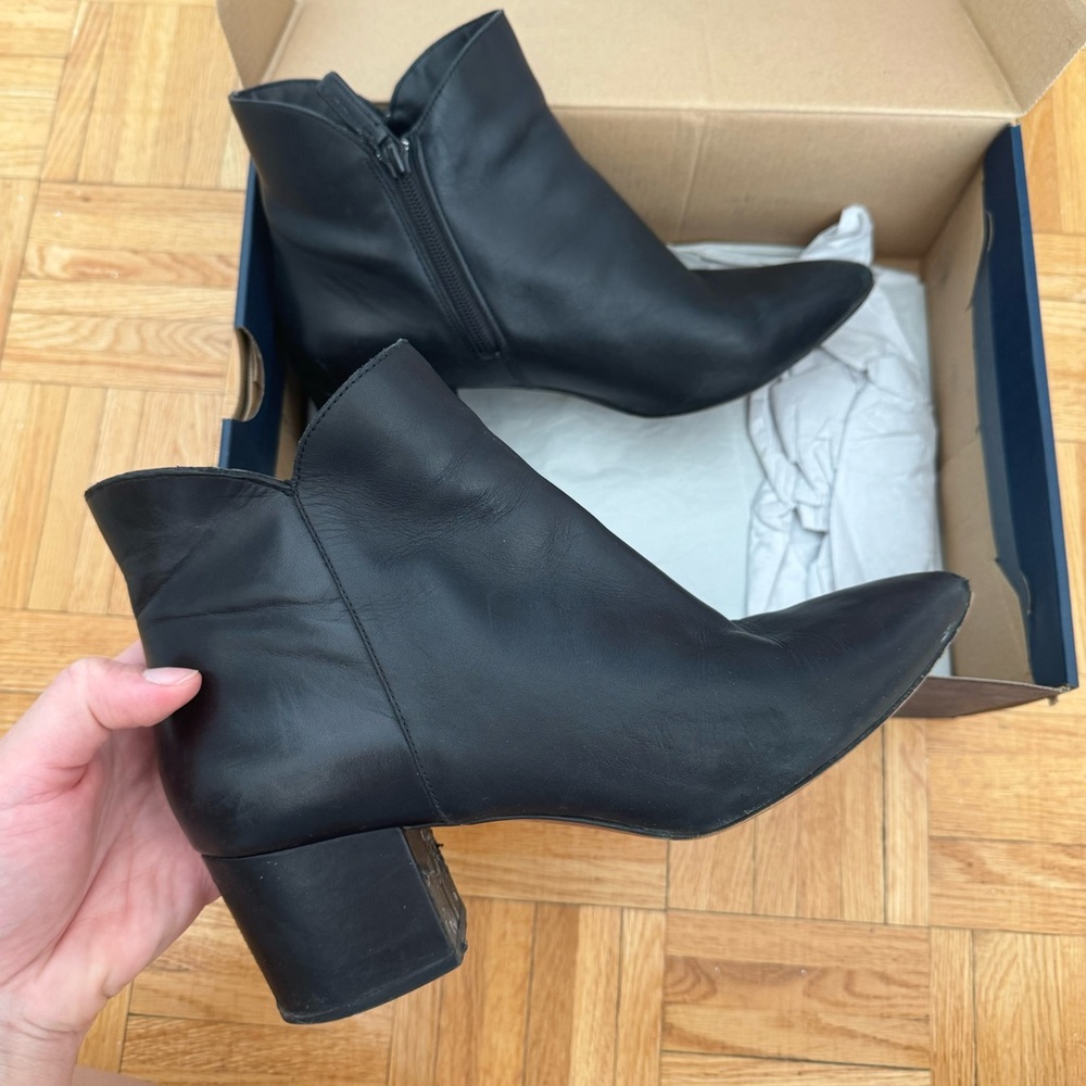 Cole Haan Black Leather Elyse Bootie
